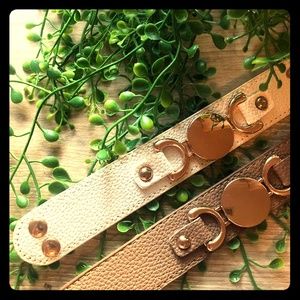 💕3 for $15💕 Leather & Goldtone Cuff Bracelet